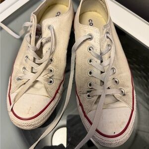 Converse White Canvas Sneakers